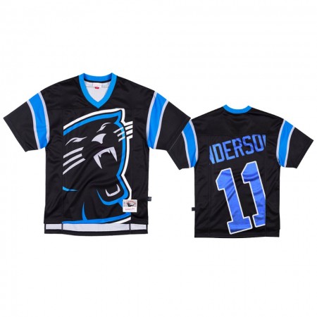 Miesten Carolina Panthers NFL Pelipaita Robby Anderson 11 Musta Big Face